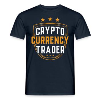 Cryptocurrency Traders Crypto Crypto Trader - Men's T-Shirt - navy - Front - AI Model Male 178 light (178cm)