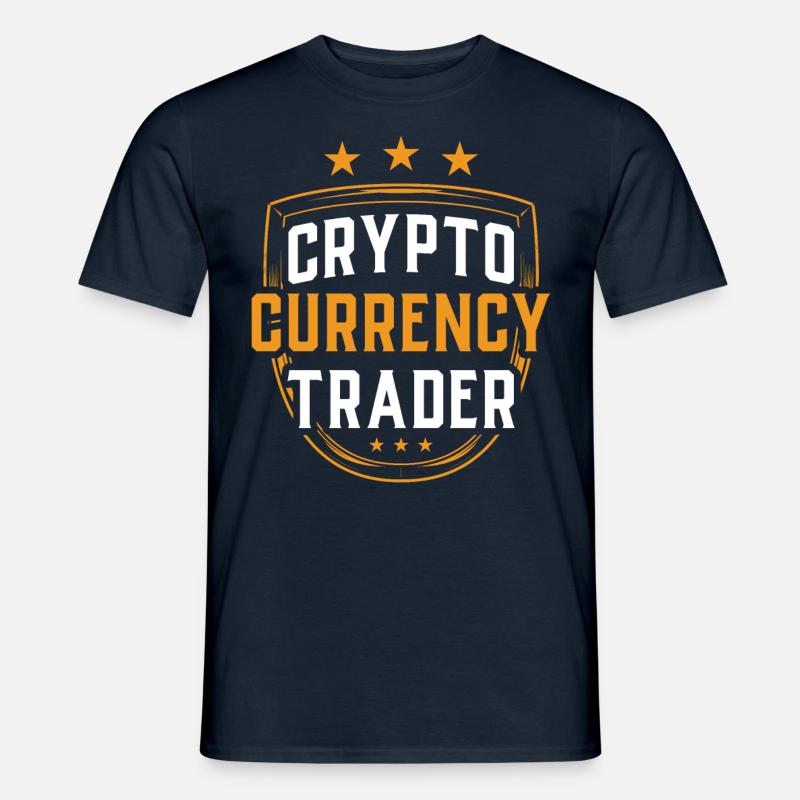 Kryptowährungs Händler Krypto Crypto Trader - Männer T-Shirt - Navy