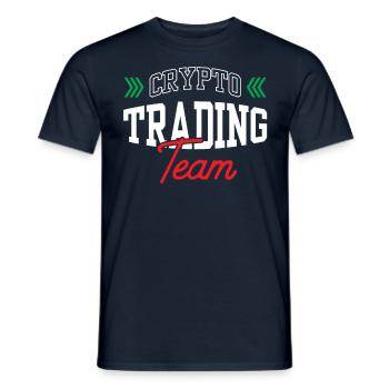 Krypto Trading Team Trader Crypto Traden - Männer T-Shirt - Navy - Vorne - AI Model Male 178 light (178cm)