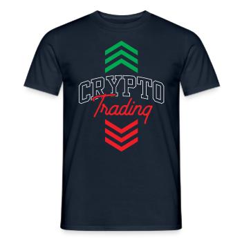 Krypto Handel Trader Traden Crypto Trading - Männer T-Shirt - Navy - Vorne - AI Model Male 178 light (178cm)
