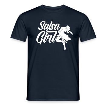 Salsa Mädchen Tanz Tanzen Tänzer Hobby - Männer T-Shirt - Navy - Vorne - AI Model Male 178 light (178cm)