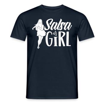 Salsa Mädchen Tanz Tänzer Tanzen Hobby - Männer T-Shirt - Navy - Vorne - AI Model Male 178 light (178cm)