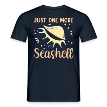 Une seule coquille collecteur de coquillages collecteurs de mollusques - T-shirt homme - marine - Devant - AI Model Male 178 light (178cm)
