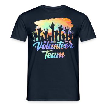 Volunteer Team Volunteer Profession - Men's T-Shirt - navy - Front - AI Model Male 178 light (178cm)