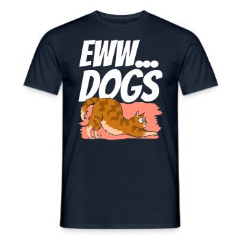 Igitt Hunde Haustier Liebhaber Süß Katze Katzen - Männer T-Shirt - Navy - Vorne - AI Model Male 178 light (178cm)