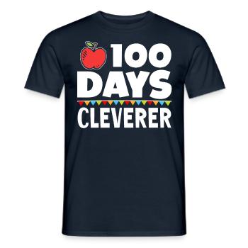 100 jours clever Funny Team Sweet Sayings - T-shirt homme - marine - Devant - AI Model Male 178 light (178cm)