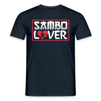 Sambo Lover Training Martial Arts Martial Arts - Men's T-Shirt - navy - Front - AI Model Male 178 light (178cm)