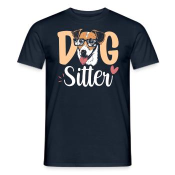 Dog Sitter Dog Dog Sitting - T-shirt homme - marine - Devant - AI Model Male 178 light (178cm)