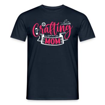 Basteln Mama Bastler Bastel Mutter - Männer T-Shirt - Navy - Vorne - AI Model Male 178 light (178cm)