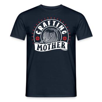 Crafting Mother Crafts Mama Craft Hobbyist - Men's T-Shirt - navy - Front - AI Model Male 178 light (178cm)
