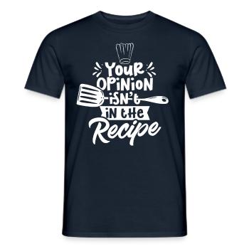 Your opinion is not included in the recipe Mama - Men's T-Shirt - navy - Front - AI Model Male 178 light (178cm)