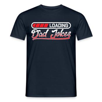 Dad Joke Papa Joke Father Jokes - Men's T-Shirt - navy - Front - AI Model Male 178 light (178cm)