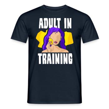 Erwachsener In Ausbildung Erwachsen Geburtstag - Männer T-Shirt - Navy - Vorne - AI Model Male 178 light (178cm)