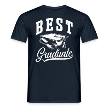 Prix du meilleur diplômé diplômé - T-shirt homme - marine - Devant - AI Model Male 178 light (178cm)