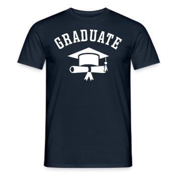 Graduate Graduate Graduate Festival - Men's T-Shirt - navy - Front - AI Model Male 178 light (178cm)