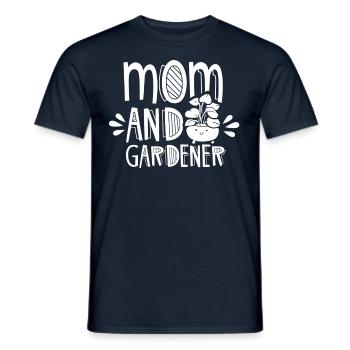 Mutter Und Gärtnerin Gartenbau Mama Garten - Männer T-Shirt - Navy - Vorne - AI Model Male 178 light (178cm)