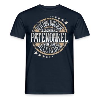 Patenonkel - Männer T-Shirt - Navy - Vorne - AI Model Male 178 light (178cm)
