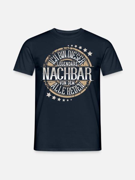 Nachbar - Männer T-Shirt - Navy
