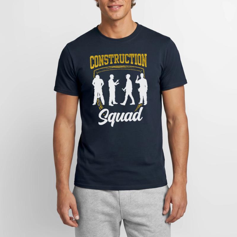 Équipe de construction Travail d’équipe Chantier de construction Ouvrier de construction Équipe de construction T-shirt homme