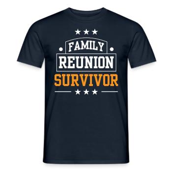Überlebender Eines Familientreffens Team Familie - Männer T-Shirt - Navy - Vorne - AI Model Male 178 light (178cm)