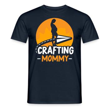 Artisanat Maman Amateur Mère Artisanat - T-shirt homme - marine - Devant - AI Model Male 178 light (178cm)