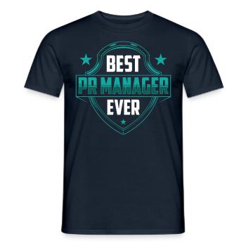 Best Pr Manager Ever Public Relations Profession - Men's T-Shirt - navy - Front - AI Model Male 178 light (178cm)