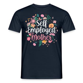 Self-employed mother Self-employed freelancer - Men's T-Shirt - navy - Front - AI Model Male 178 light (178cm)