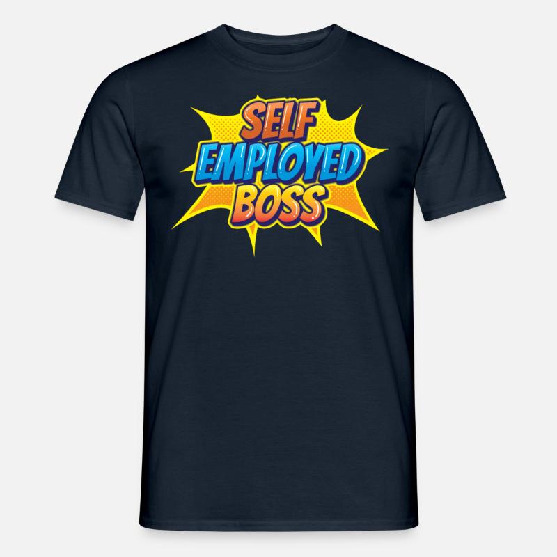 Selbständiger Chef Freelancer Selbstständig - Männer T-Shirt - Navy