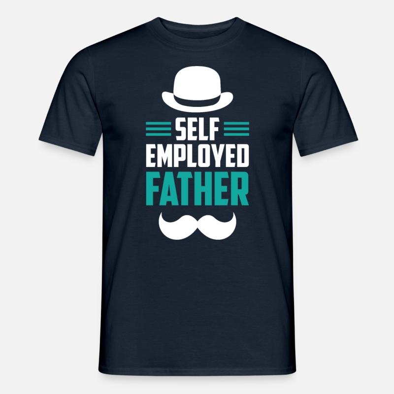 Self-employed father Freelancer Self-employed - Men's T-Shirt - navy
