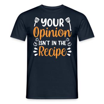 Your opinion is not included in the recipe Mama - Men's T-Shirt - navy - Front - AI Model Male 178 light (178cm)
