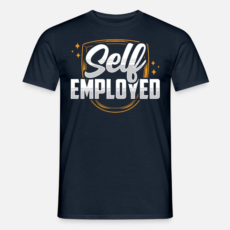 Selbstständig Freiberufler Freelancer - Männer T-Shirt - Navy