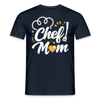 Cuisinier Maman Cuisinier Mère Cuisine - T-shirt homme - marine - Devant - AI Model Male 178 light (178cm)