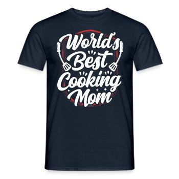 Beste Kochende Mutter Der Welt Koch Mama Kochen - Männer T-Shirt - Navy - Vorne - AI Model Male 178 light (178cm)
