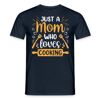 Juste une mère qui aime cuisiner maman cuisine - T-shirt homme - marine - Devant - AI Model Male 178 light (178cm)