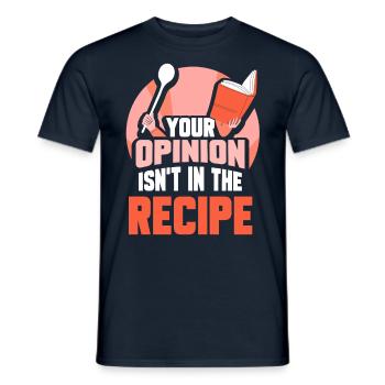 Your opinion is not included in the recipe Mama - Men's T-Shirt - navy - Front - AI Model Male 178 light (178cm)