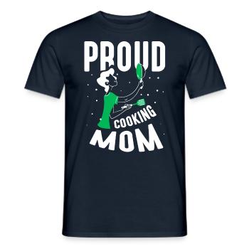Proud Cooking Mother Cook Cook Cooking Mom - Men's T-Shirt - navy - Front - AI Model Male 178 light (178cm)