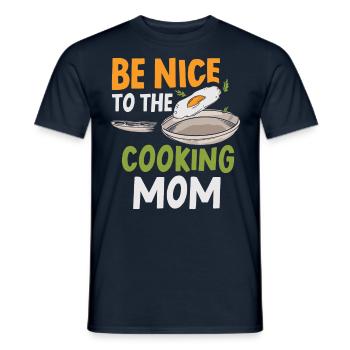 Soyez gentil avec la maman cuisinière cuisine maman cuisinière - T-shirt homme - marine - Devant - AI Model Male 178 light (178cm)