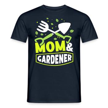 Mutter & Gärtnerin Gartenbau Garten Mama - Männer T-Shirt - Navy - Vorne - AI Model Male 178 light (178cm)