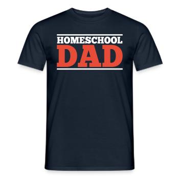 Homeschool Papa Vater Vatertag Homeschooling - Männer T-Shirt - Navy - Vorne - AI Model Male 178 light (178cm)