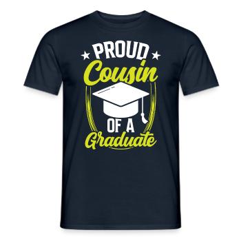 Stolzer Cousin Eines Absolventen Absolvent - Männer T-Shirt - Navy - Vorne - AI Model Male 178 light (178cm)