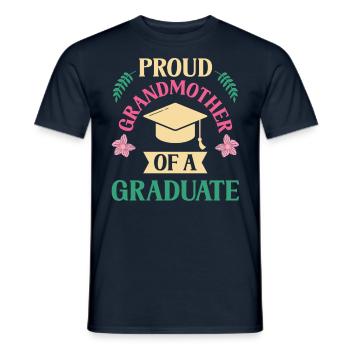Stolze Großmutter Eines Absolventen Absolvent - Männer T-Shirt - Navy - Vorne - AI Model Male 178 light (178cm)