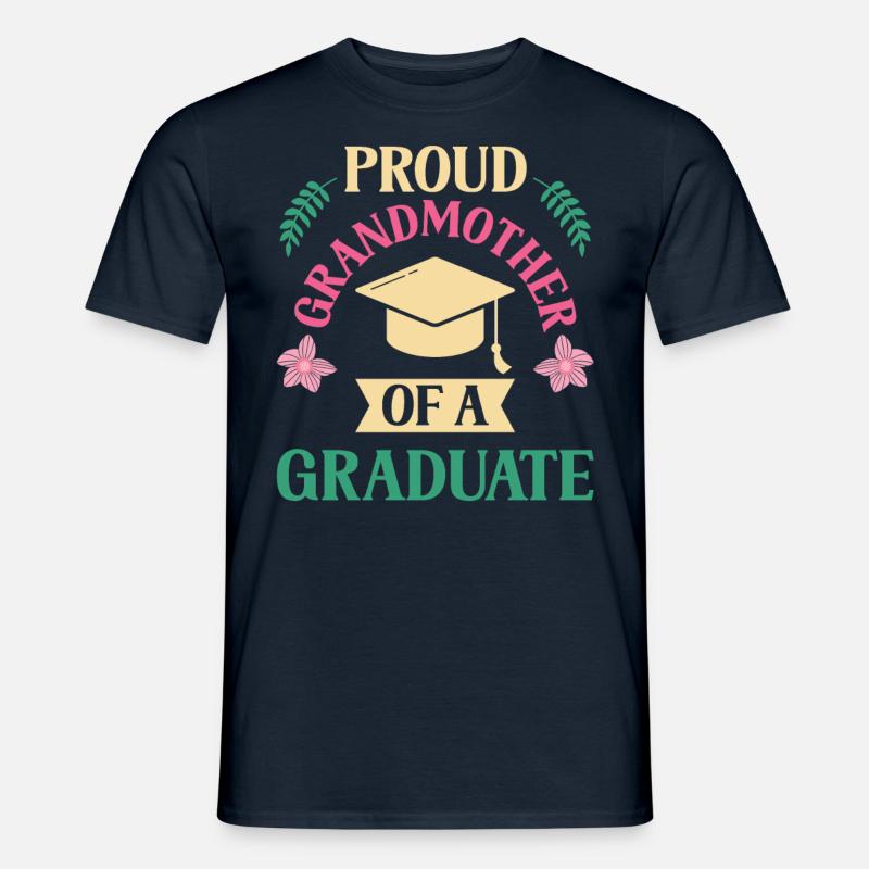 Stolze Großmutter Eines Absolventen Absolvent - Männer T-Shirt - Navy