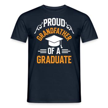Stolzer Großvater Eines Absolventen Absolvent - Männer T-Shirt - Navy - Vorne - AI Model Male 178 light (178cm)