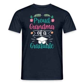 Stolze Großmutter Eines Absolventen Absolvent - Männer T-Shirt - Navy - Vorne - AI Model Male 178 light (178cm)