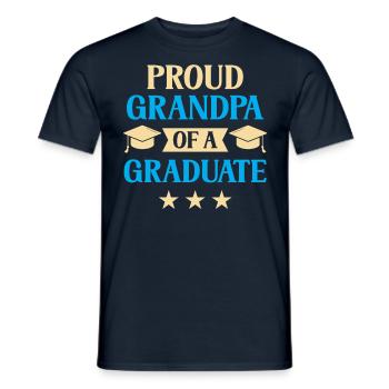 Stolzer Großvater Eines Absolventen Absolvent - Männer T-Shirt - Navy - Vorne - AI Model Male 178 light (178cm)