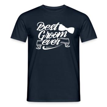 Meilleure fête de mariage de tous les temps - T-shirt homme - marine - Devant - AI Model Male 178 light (178cm)
