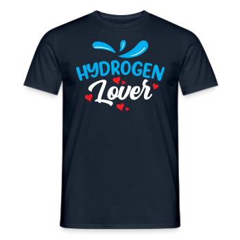 Hydrogen Lover Energy Element Hydrogen - T-shirt homme - marine - Devant - AI Model Male 178 light (178cm)