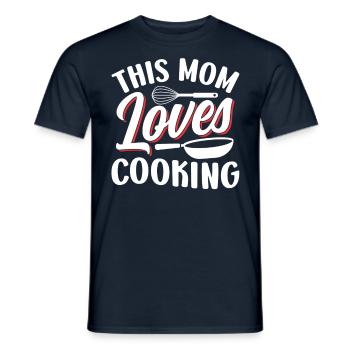 This mother loves cooking Mama cook cook - Men's T-Shirt - navy - Front - AI Model Male 178 light (178cm)