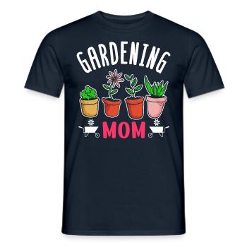 Jardin Mama Mère Jardinier Horticulture - T-shirt homme - marine - Devant - AI Model Male 178 light (178cm)