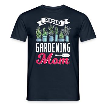 Fière Horticulture Maman Mère Jardinière Jardinière - T-shirt homme - marine - Devant - AI Model Male 178 light (178cm)